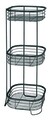 Etajera pentru baie Forma, iDesign, 3 rafturi, 24x24x66.5 cm, otel, negru mat