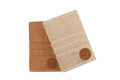 Set prosoape de maini 2 piese, Beverly Hills Polo Club, 411, Bumbac, Maro / Caramel / Somon