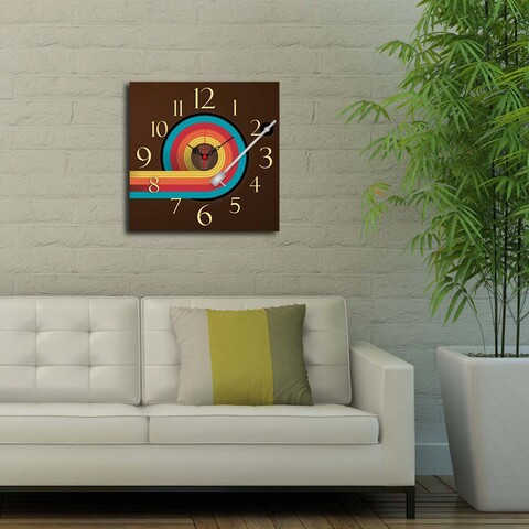 Ceas de perete, msk-44, mdf, dimensiune: 40 x 40 cm, multicolor