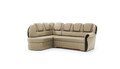 Coltar extensibil stanga 3 locuri ELTAP, L-037, Lord, 243x180x112 cm, lemn/poliester, maro deschis/negru
