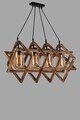 Candelabru, Luin, 8310-4, E27, 60 W, lemn/metal