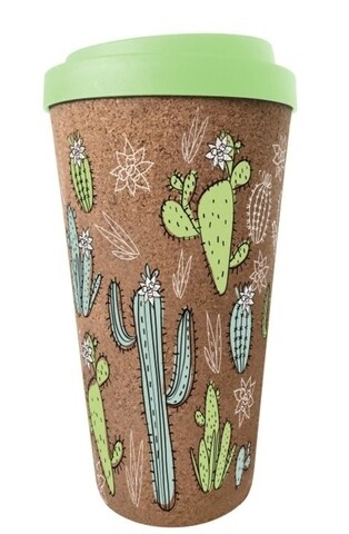Cana calatorie Cactus Verde, Ambition, 450 ml, pluta/plastic Ambition