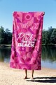 Prosop de plaja, Astacura, Pink is The New Black 70, 70x130 cm, 70% poliester/30% poliamida, Multicolor