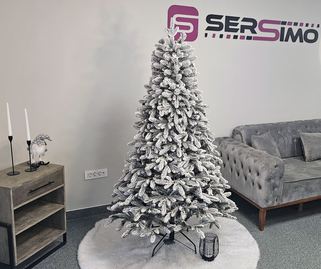 Brad artificial Christmas Deluxe by Sersimo, Global nins, mix 2D+3D, 180cm — imaginea 14