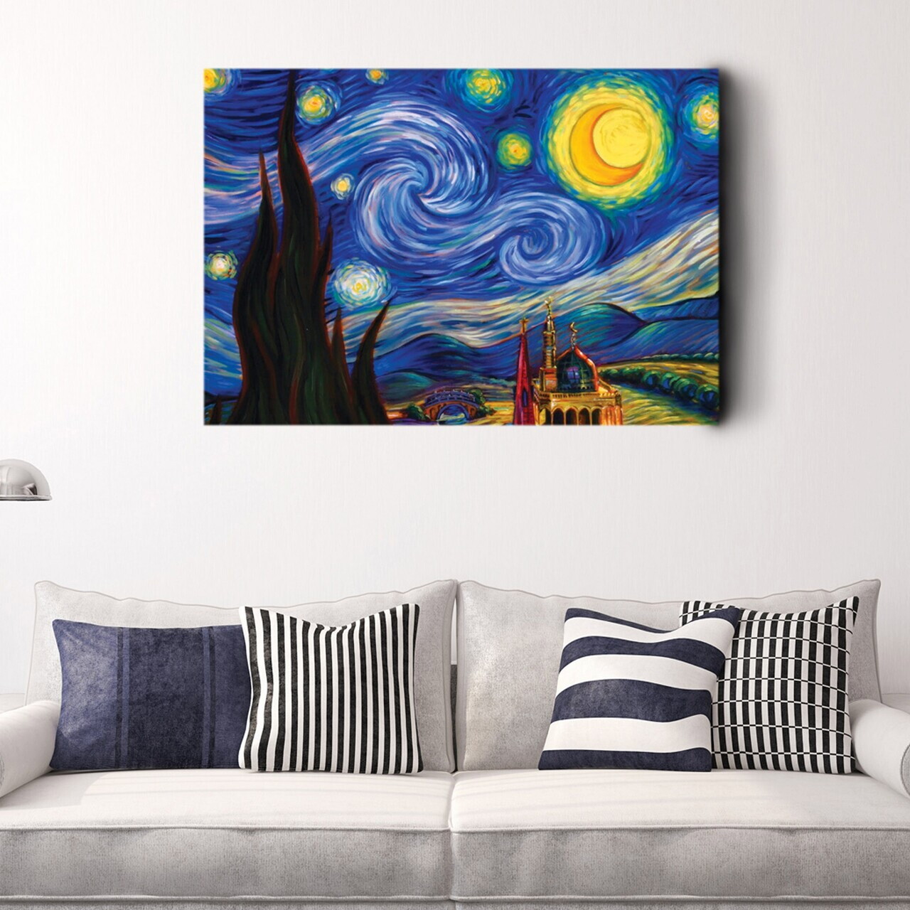 Tablou decorativ, BAS-YAP-1036, Dimensiune: 60 x 90 cm, Multicolor — imaginea 3
