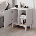 Noptiera, Hanah Home, Rose, 55.5x59.5x33 cm, Alb