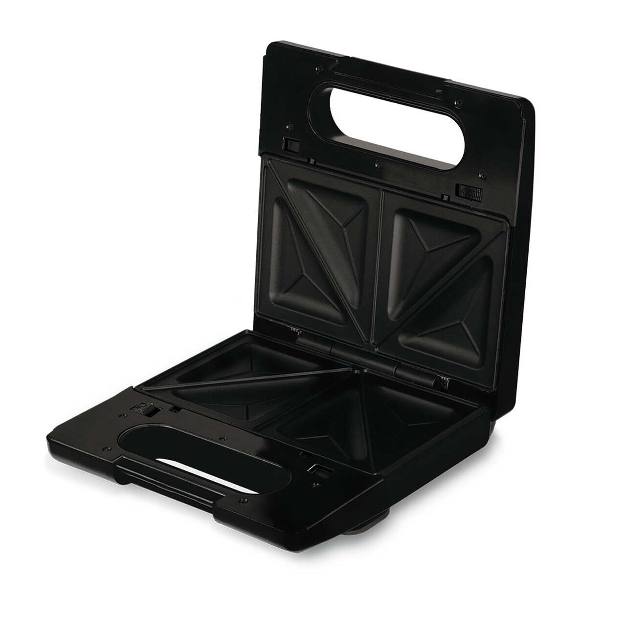 Sandwich maker 3 in 1 Berlinger Haus, Matte Black, 22.5x13 cm, aluminiu, negru mat - view 4