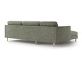 Coltar stanga 4 locuri, Eden, Micadoni, 286x150x90 cm, tesatura structurata, verde muschi melanj