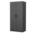 Dulap pentru haine, Minerva, Kale Anthracite, 90x190x52 cm, PAL, Antracit