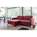 Coltar extensibil stanga 3 locuri ELTAP, Lore-74, Lorelle, 225x160x105 cm, lemn/poliester, rosu