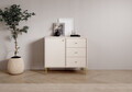 Comoda ADRK, Tili 1D 3S, 83.6x40.8x73.9 cm, PAL laminat, bej