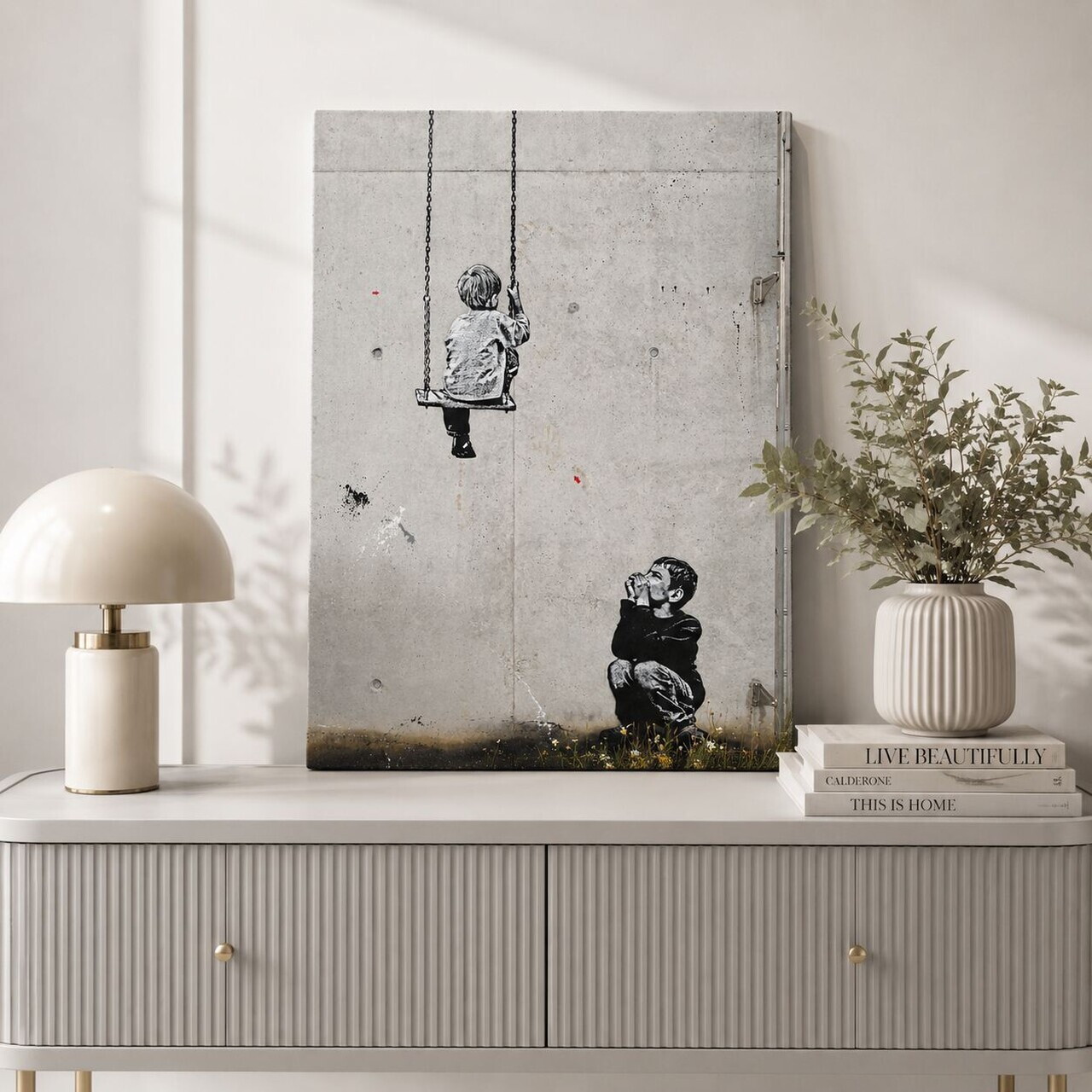 Tablou decorativ, KNV12058, Canvas, Cadru: 100% lemn (grosime: 3 cm), Multicolor — imaginea 2
