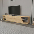 Comoda TV, Retricy, Rhodes, 240x37.1x47.4 cm, PAL, Stejar