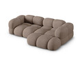 Coltar dreapta 3 locuri, Loretto, Cosmopolitan Design, 250x147x68 cm, tesatura structurata, cappuccino