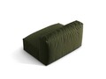 Modul pentru canapea, 1 loc, Martina-169, Micadoni Home, 132x106x75 cm, tesatura structurata catifelata, verde