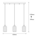 Candelabru, Opviq, Smoked - 023, E27, 60 W, metal/sticla