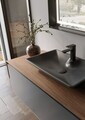 Dulap de baie cu chiuvetă, Hanah Home, Craft 120, Nuc / Antracit