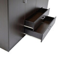 Dulap pentru haine Royal, Pakoworld, cu 4 usi, 200x58x230 cm, PAL melaminat, wenge