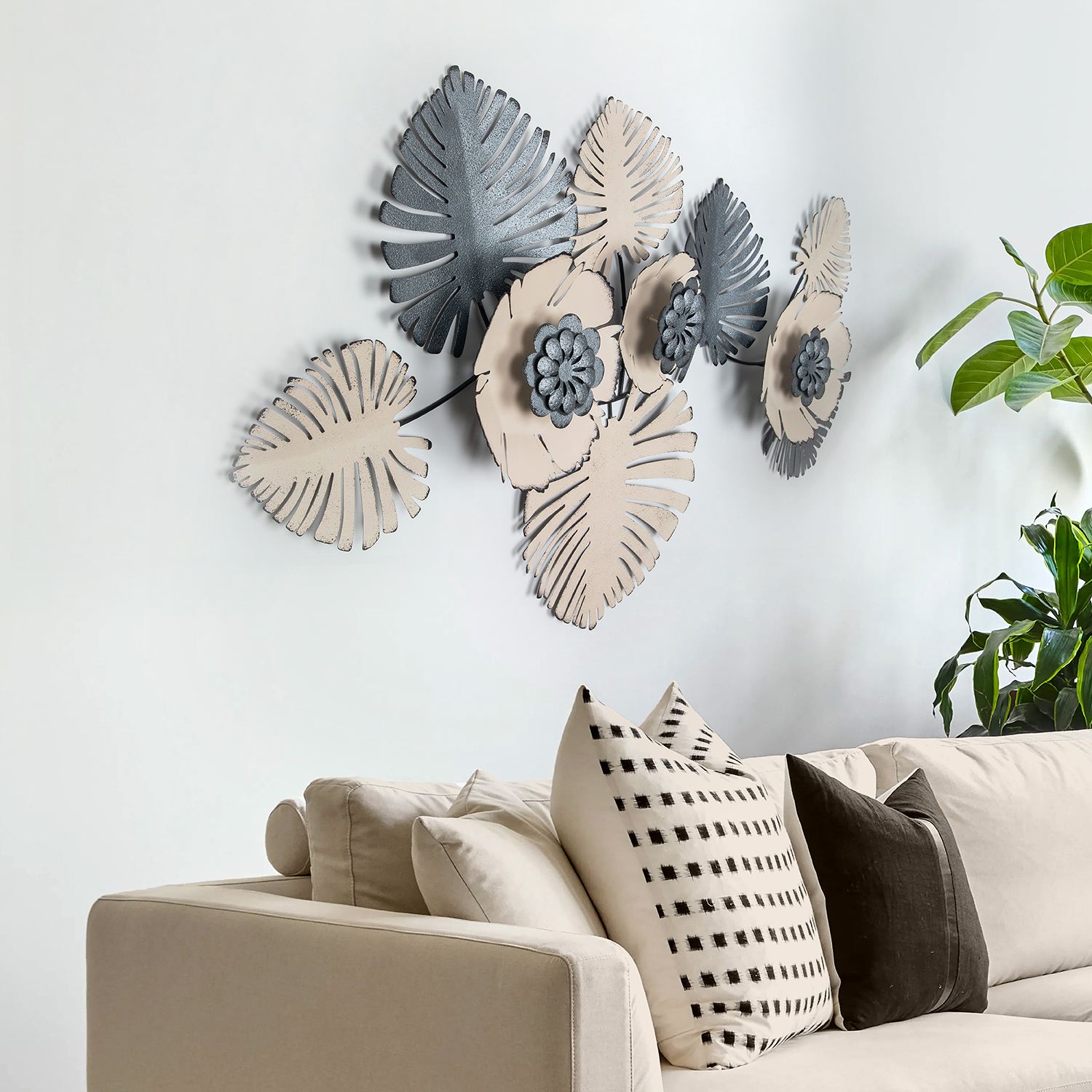 Decoratiune de perete, Sueno, Dimensiuni: 80 x 6 x 55 cm, Multicolor