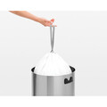 Cos de gunoi cu soft touch, Brabantia, Matt Steel, 60 L, 40x40x71 cm, otel, argintiu