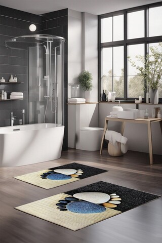 Set covorase de baie, Cartwright, CT-5164, Poliester, Multicolor