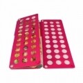 Plansa pentru impaturit haine Pinky, Jocca, 60 x 70 cm, polipropilena, rosu