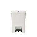 Cos de gunoi cu pedala, Brabantia, StepUp, 25 L, 35.2x28x40.9 cm, polipropilena, gri deschis
