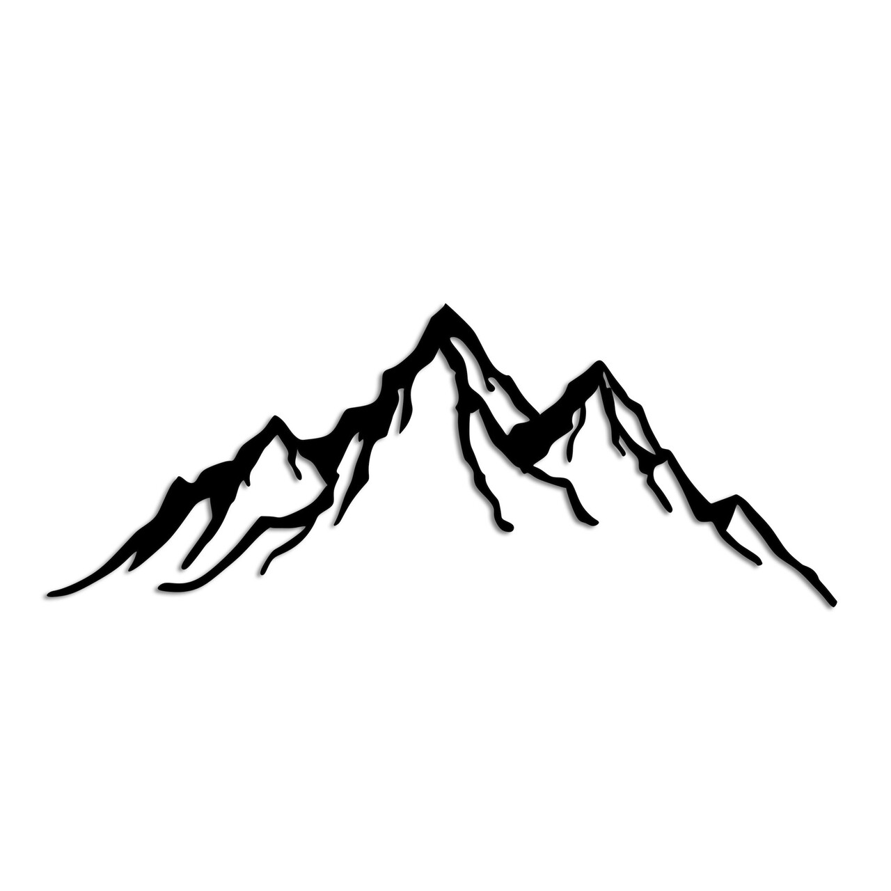 Decoratiune de perete, Mountain, Dimensiune: 52 x 20 cm, Negru - view 5