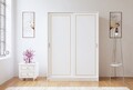 Dulap pentru haine, Rabi, Rb-093, 140x190x56 cm, Alb mat