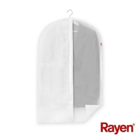 Husa pentru haine, Rayen, 60 x 100 cm, acetat, gri deschis mezoni.ro