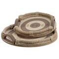 Set 2 tavi pentru servire Natural, InArt, 38x38 cm, lemn de mesteacan