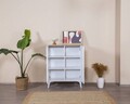 Bufet, Wolina, Mount, 90x105x41 cm, MDF , Alb / Stejar