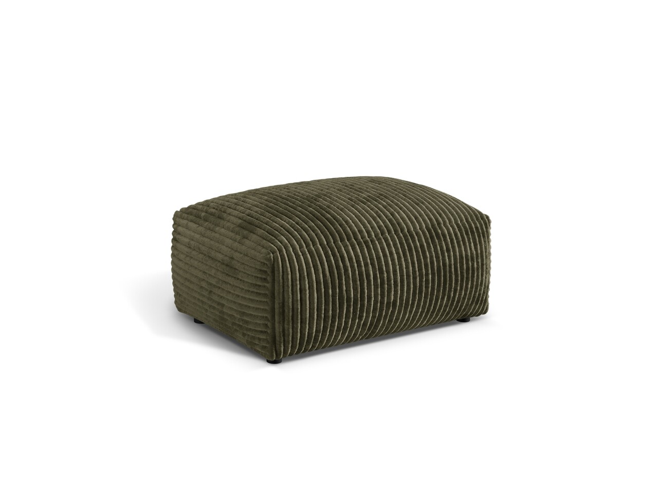 Taburet modular, Martina-212, Micadoni Home, 95x65x44 cm, velur, verde muschi - 2 | YEO