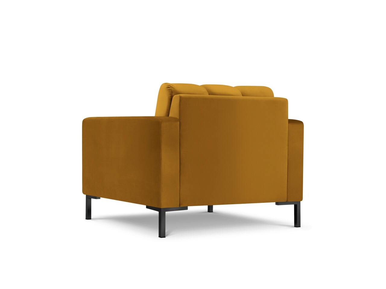 Fotoliu, Mamaia, Micadoni Home, BL, 87x92x75 cm, catifea, galben - 2 | YEO
