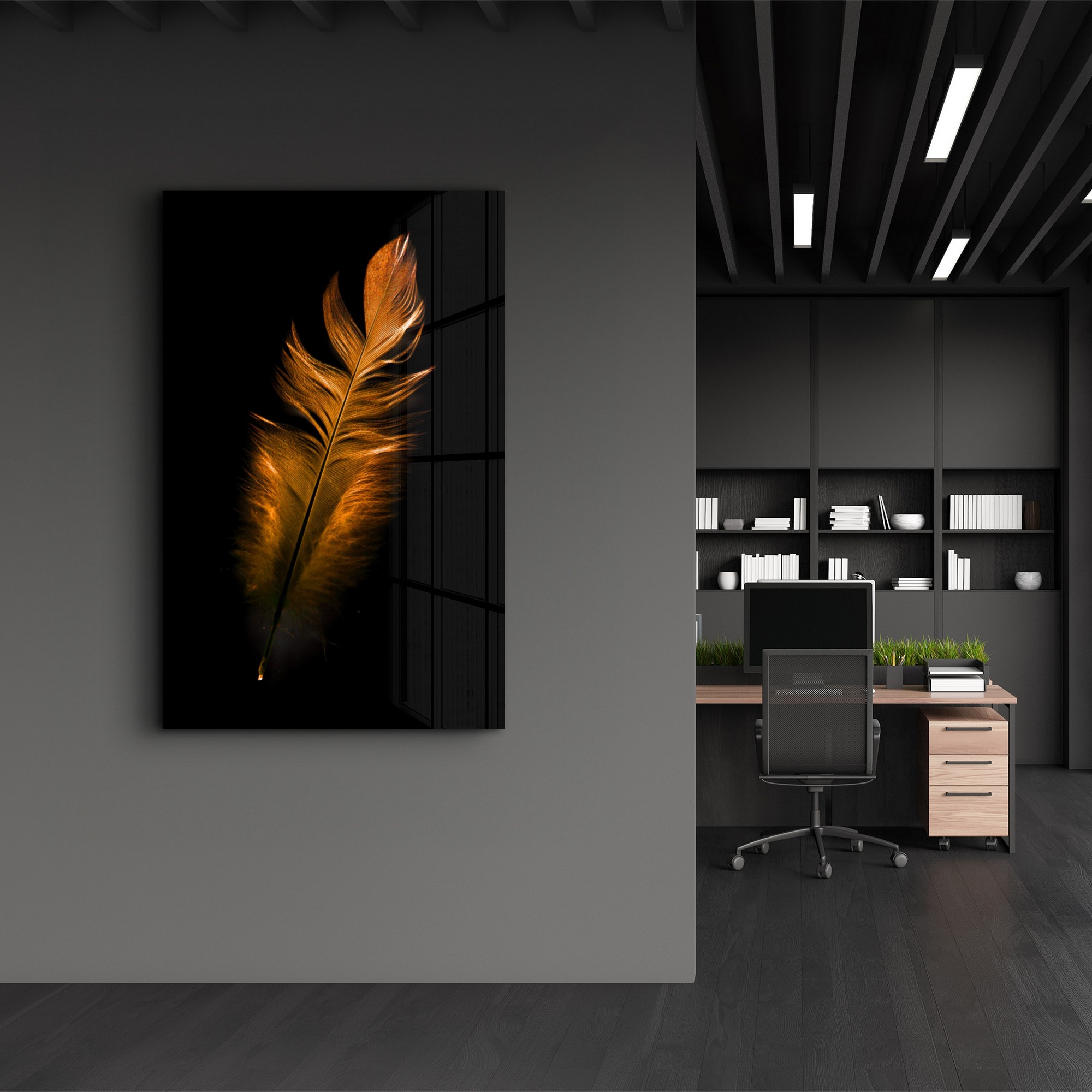 Tablou decorativ, OGLS-6009, Dimensiuni: 46 x 72 cm, Multicolor