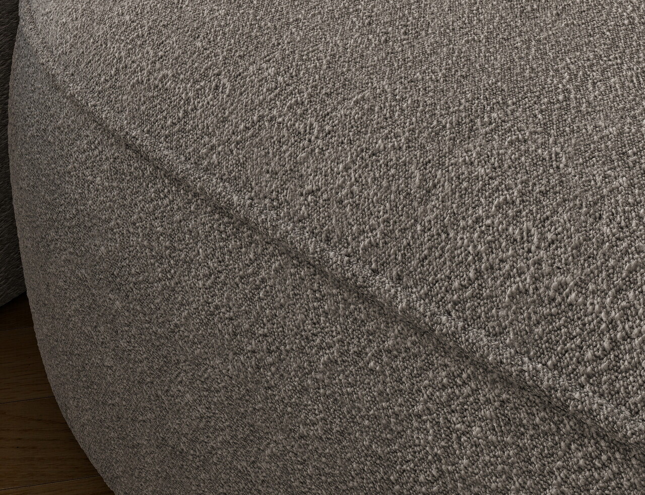Coltar extensibil stanga 3 locuri ELTAP, Tesalia, 240x150x93 cm, lemn/tesatura boucle, gri — imaginea 9