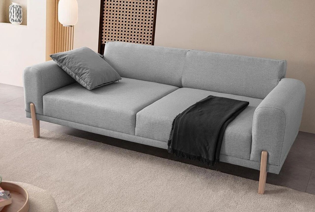 Canapea extensibila 3 locuri, Atelier del Sofa, 752EST1127, Lemn de carpen;PAL, Gri - view 4
