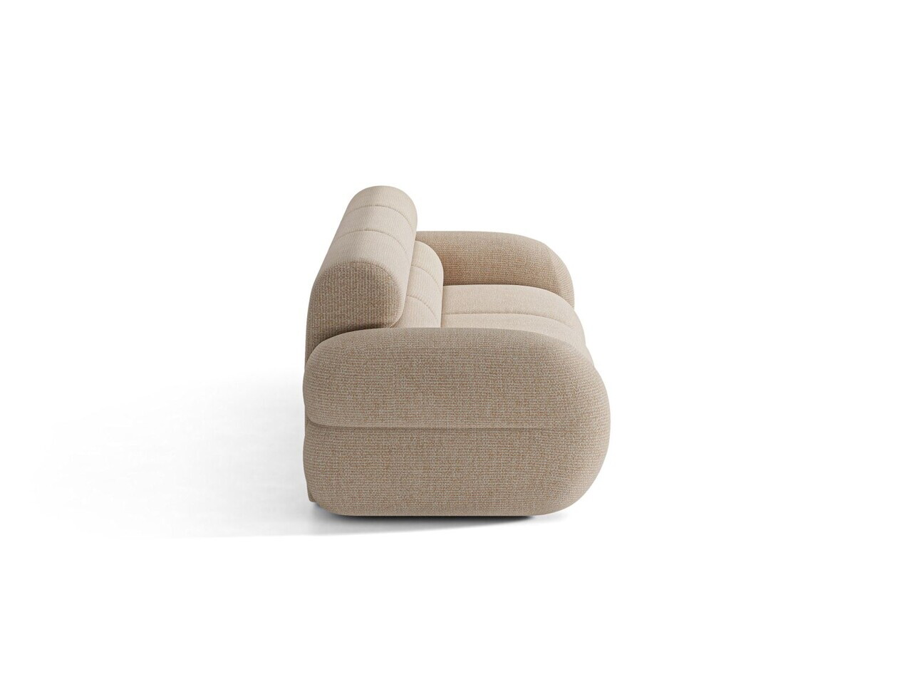 Canapea 4 locuri, Neo, Micadoni Home, 305x100x83 cm, tesatura Chenille Silencio, bej sand — imaginea 5