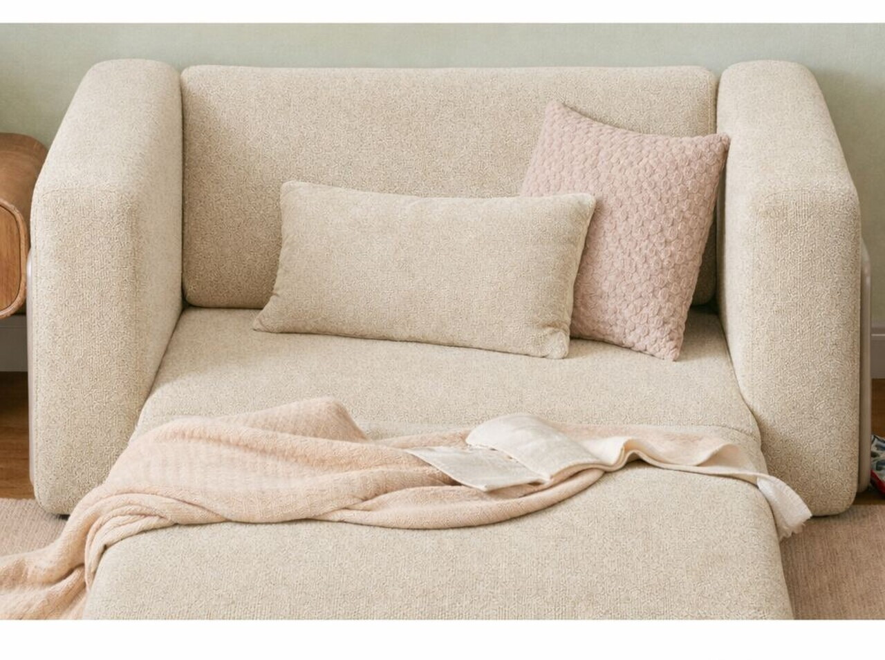 Fotoliu extensibil, Atelier del Sofa, 118FVL1103, Tesatura Boucle, Crem - view 4