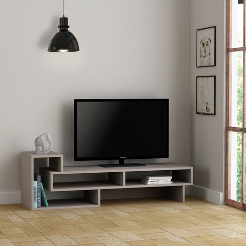 Comoda TV, Decortie, Tetra, 136.5x42x40 cm, Mocha Decortie