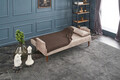Canapea extensibila cu 3 locuri, Balcab Home, 825BLC2677, Lemn / Metal, Crem