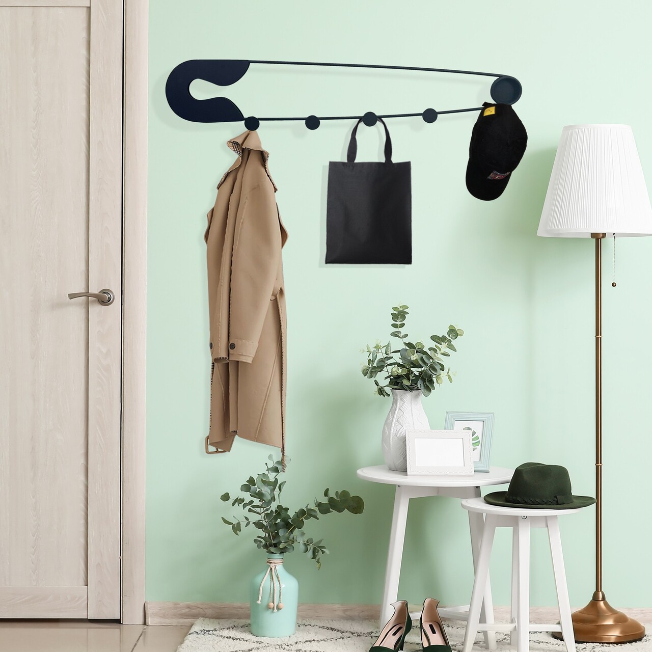 Cuier de perete Devran Dimensiune: 60 x 11 cm Multicolor