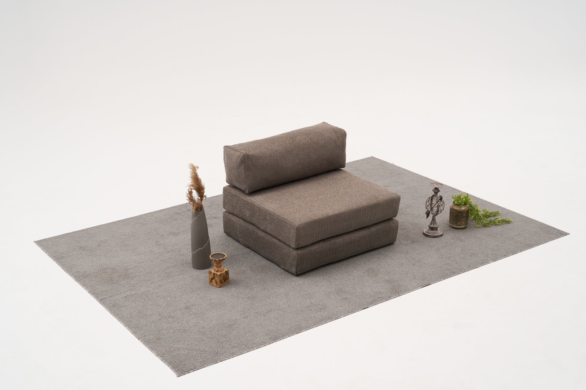 Fotoliu, Atelier del Sofa, 825BLC5206, Tesatura Chenille, Gri