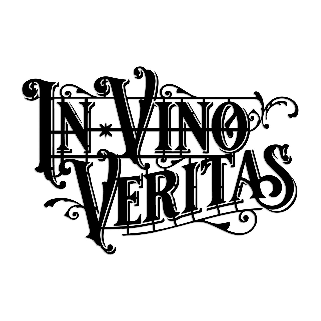 Decoratiune de perete, Veritas 2, Dimensiune: 60 x 41 cm, Negru — imaginea 4