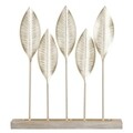 Decoratiune Leaf, Mauro Ferretti, 47x52.5 cm, fier, auriu