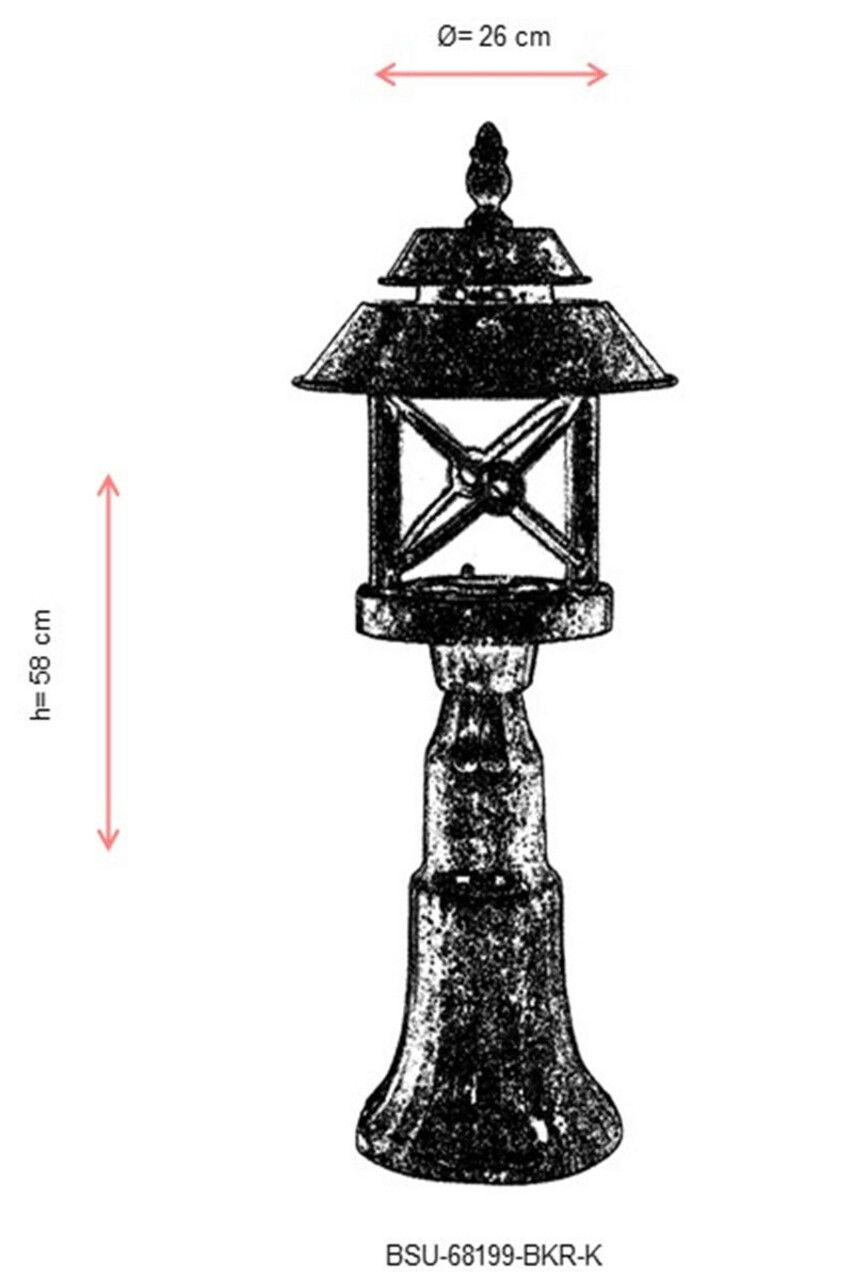 Lampa de exterior, Avonni, 685AVN1312, Plastic ABS, Maro