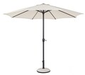 Umbrela pentru gradina/terasa Kalife, Bizzotto, Ø300 cm, stalp Ø46/48 mm, aluminiu/poliester, ecru