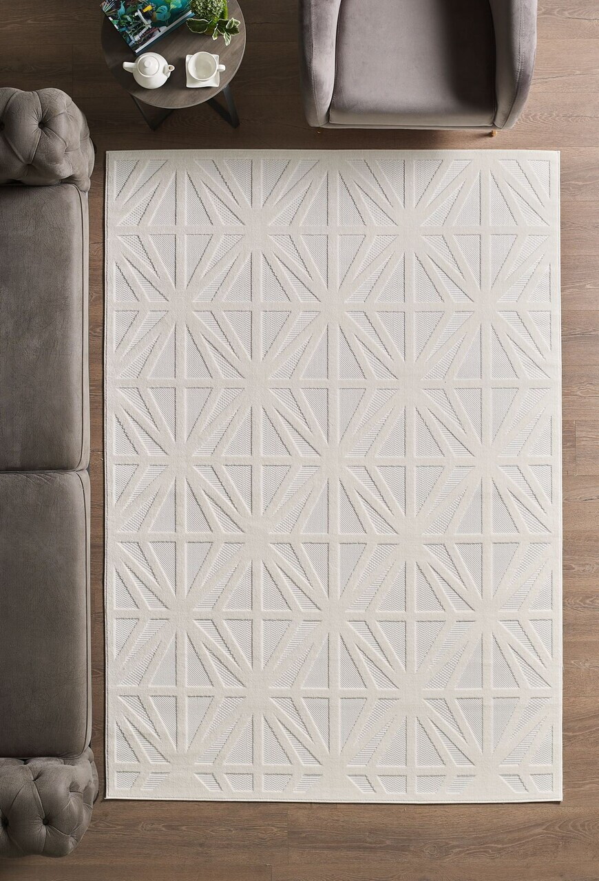 Covor, Doha 1655, 280x370 cm, Polipropilena, Crem — imaginea 2