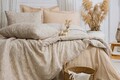 Lenjerie de pat dubla, L'essentiel Maison, Aline, Bej
