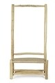 Cuier cu bancheta si pantofar, Lampok, Bizzotto, 90x40x180 cm, lemn de tec